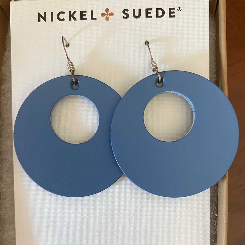 Nickel & Suede Cornflower Mini Nova 💙